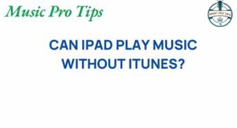 Unleashing Your iPad: Can It Play Music Without iTunes?