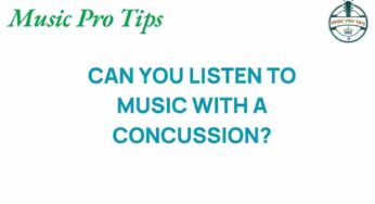 Can You Listen to Music with a Concussion? Exploring the Impact on Healing