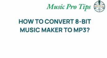 Unlocking the Secrets: Convert 8-Bit Music Maker to MP3