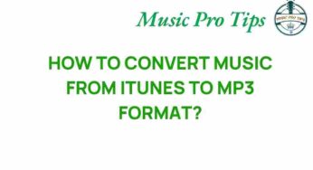 Unlocking the Secrets: How to Convert iTunes Music to MP3 Format