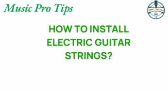 Master the Art of Electric Guitar String Installation Today!