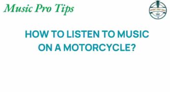 Discover the Secrets of Listening to Music on a Motorcycle