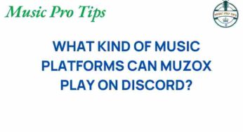Discover the Music Platforms That MUZOX Can Stream on Discord