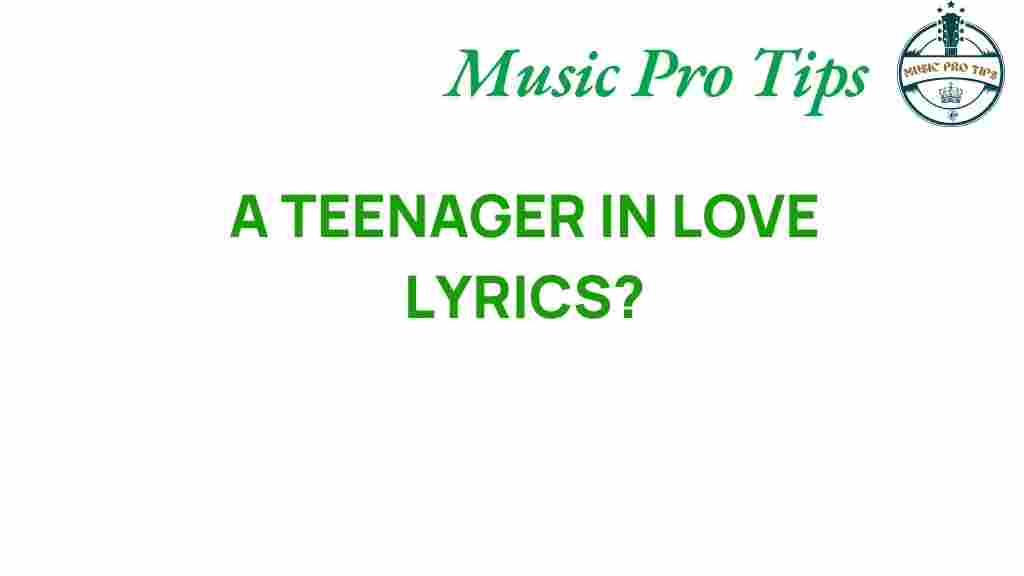 A-Teenager-in-Love-lyrics