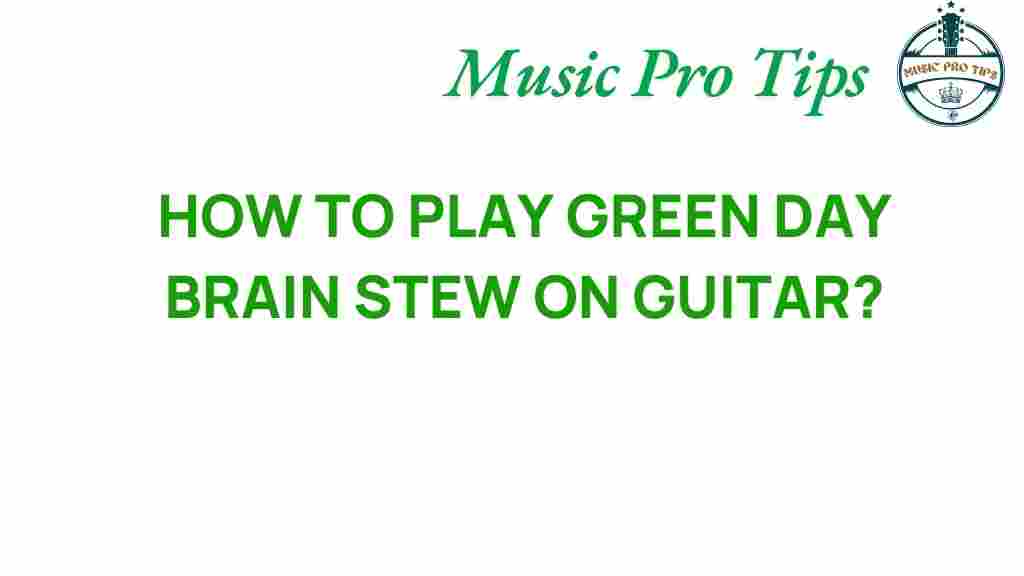 green-day-brain-stew-guitar