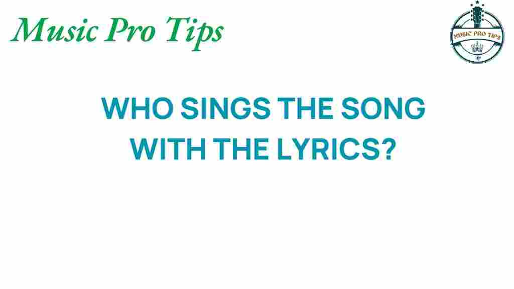who-sings-the-song-lyrics